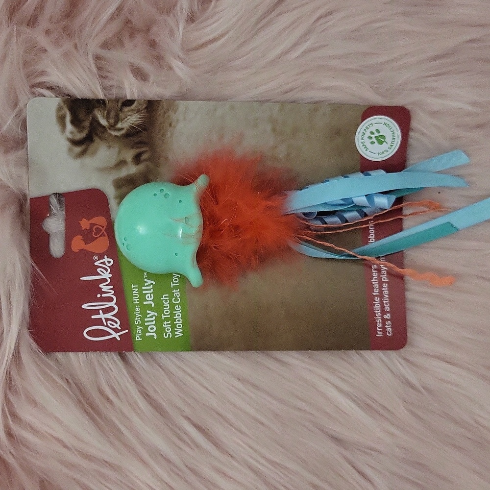 Brand New PETLINKS JOLLY JELLY SOFT TOUCH WOBBLE Cat Toy